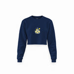 Make Some Lemonade Crop Sweatshirt — Lacivert — Ön baskı