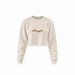 The Creation of Turkish Coffee Crop Sweatshirt — Krem — Ön baskı