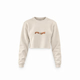 The Creation of Turkish Coffee Crop Sweatshirt — Krem — Ön baskı