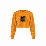 Untitled (1982) – Basquiat Crop Sweatshirt — Turuncu — Ön baskı