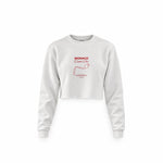 Monaco Grand Prix Crop Sweatshirt — Beyaz — Ön baskı