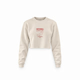 Türkiye Grand Prix Crop Sweatshirt — Krem — Ön baskı