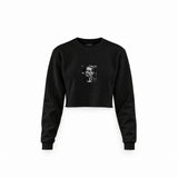 Vito Corleone Crop Sweatshirt — Siyah — Ön baskı