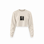 Vito Corleone Crop Sweatshirt — Krem — Ön baskı
