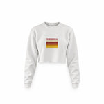I'm Beersexual Crop Sweatshirt — Beyaz — Ön baskı