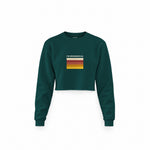 I'm Beersexual Crop Sweatshirt — Koyu Yeşil — Ön baskı