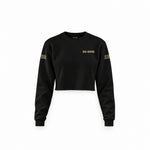 Sons Of Anarchy: Girl of Mayhem Crop Sweatshirt — Siyah — Ön baskı