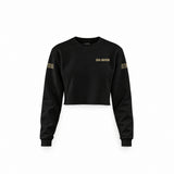 Sons Of Anarchy: Girl of Mayhem Crop Sweatshirt — Siyah — Ön baskı