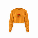 Grinch Era Crop Sweatshirt — Turuncu — Ön baskı