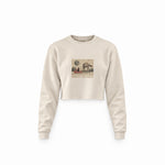 Star Wars Merry Sithmas Vintage Crop Sweatshirt — Krem — Ön baskı