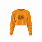 Star Wars Merry Sithmas Vintage Crop Sweatshirt — Turuncu — Ön baskı