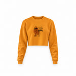 GTA San Andreas Crop Sweatshirt — Turuncu — Ön baskı