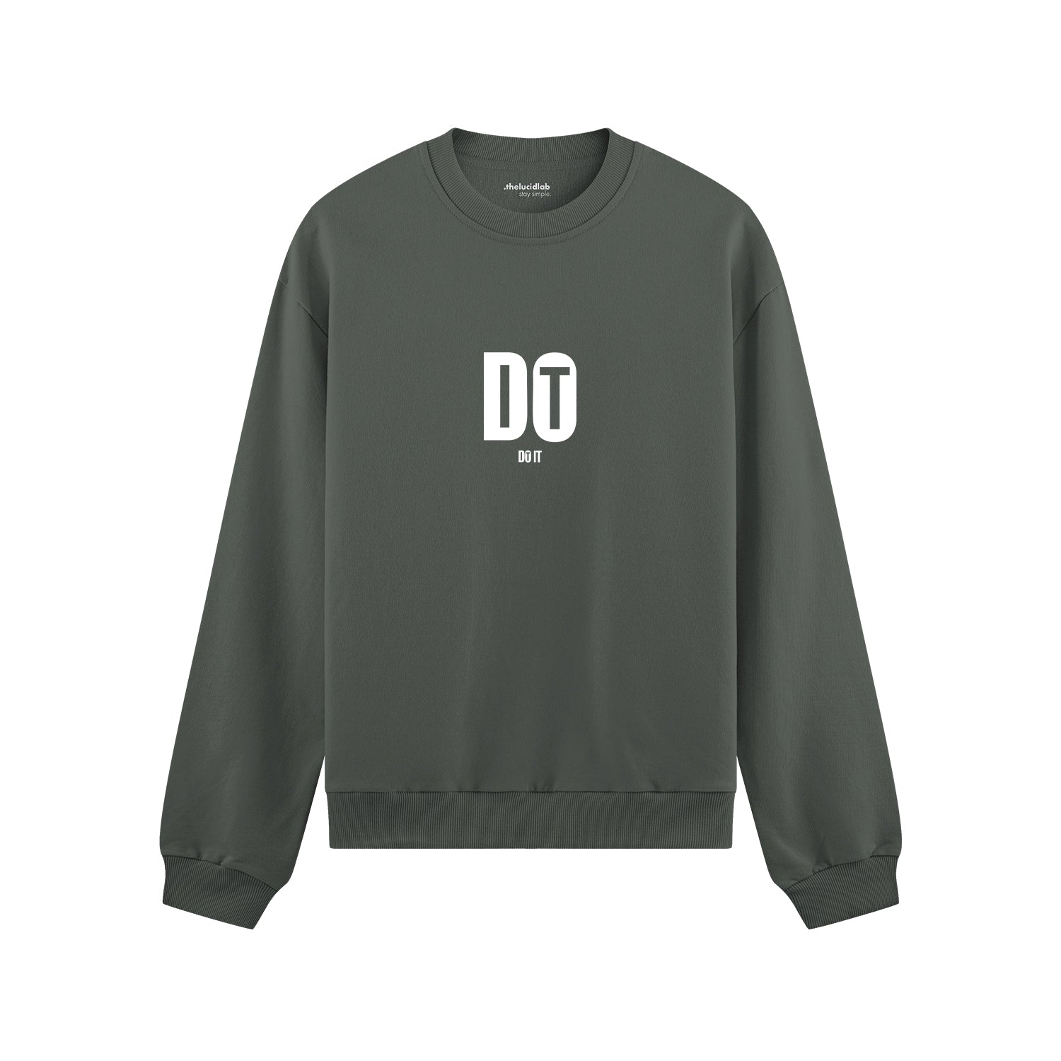 DO IT Oversize Sweatshirt - Antrasit - ön görünüm