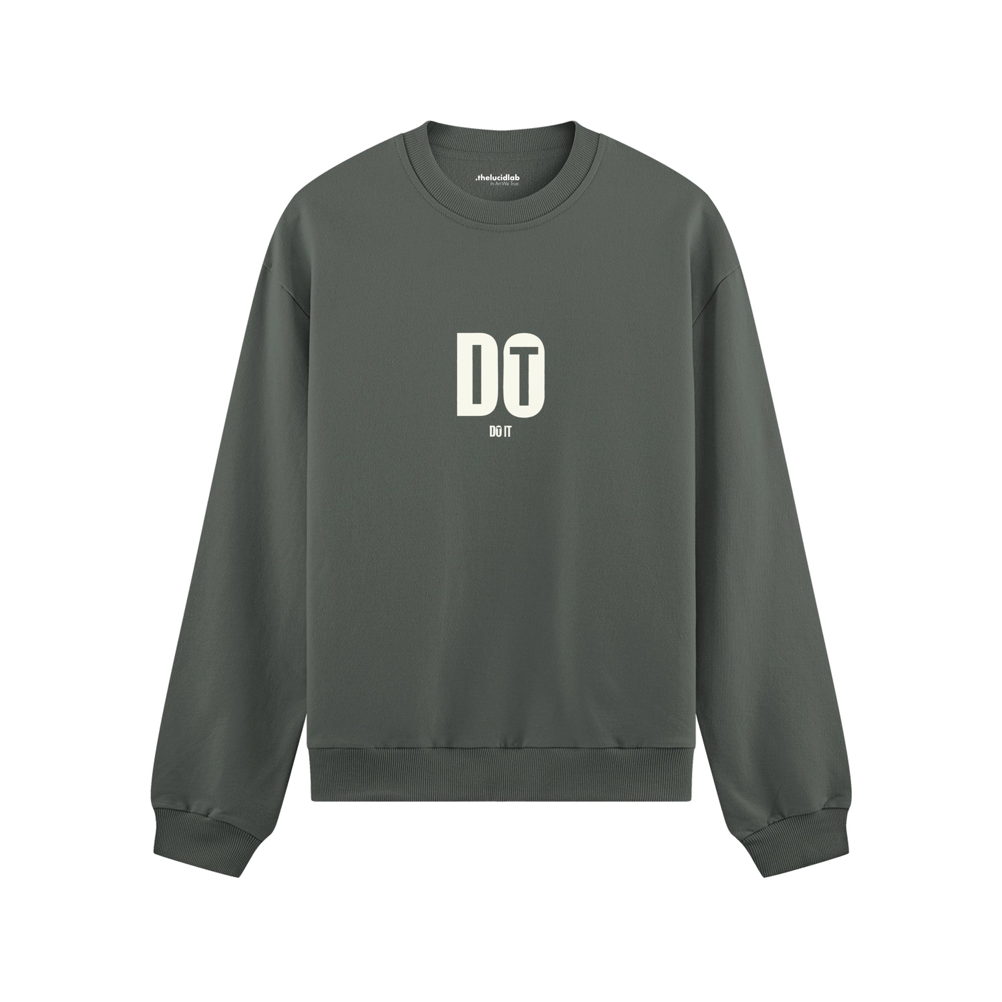 DO IT Oversize Sweatshirt - Antrasit - ön görünüm
