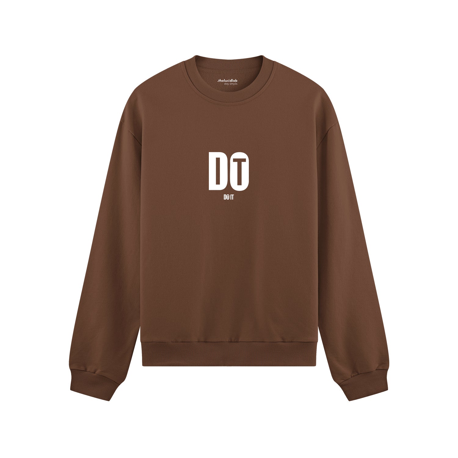 DO IT Oversize Sweatshirt - Kahverengi - ön görünüm
