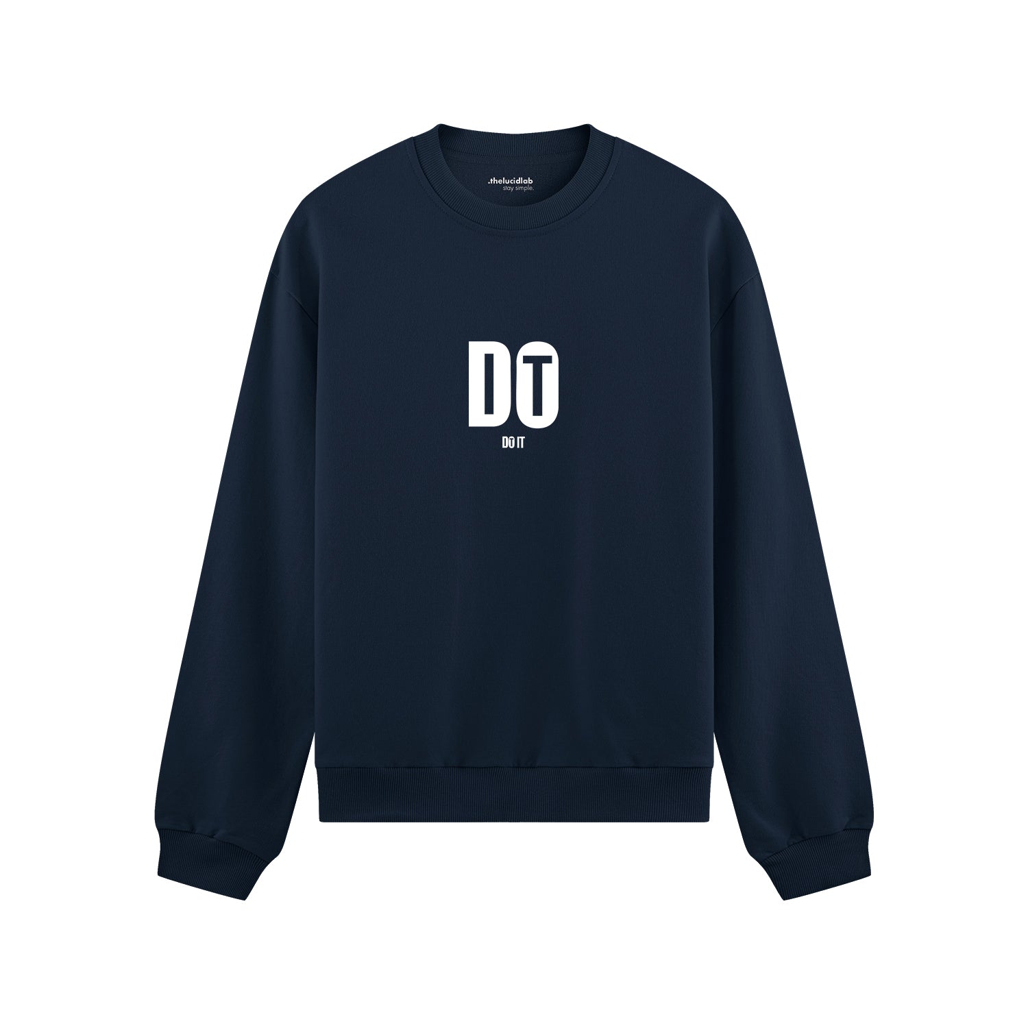 DO IT Oversize Sweatshirt - Lacivert - ön görünüm
