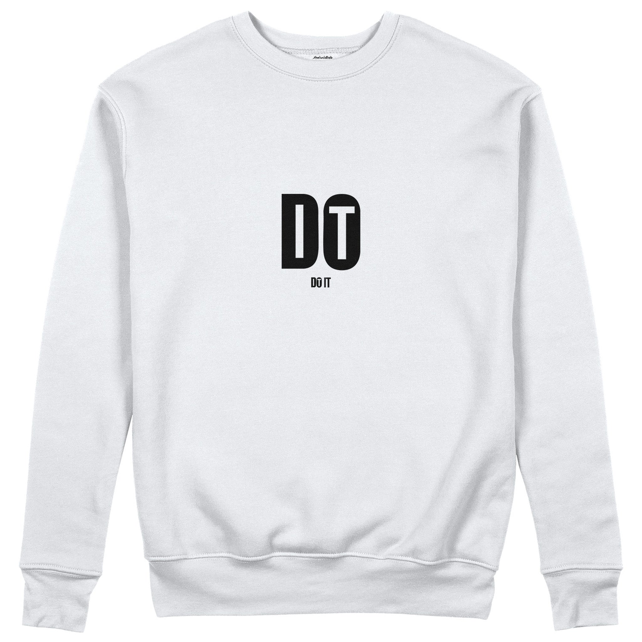 DO IT Sweatshirt - Beyaz - ön görünüm