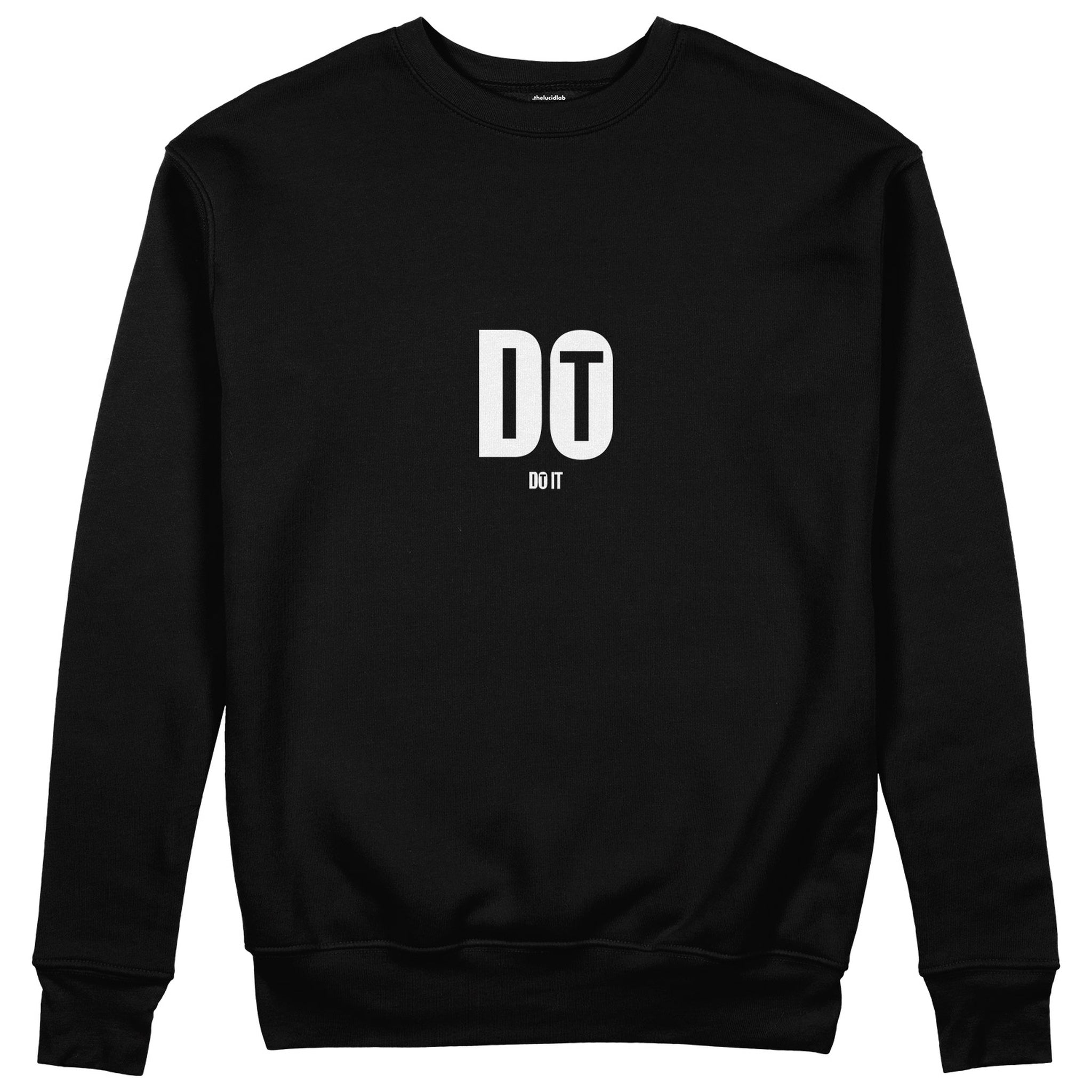 DO IT Sweatshirt - Siyah - ön görünüm