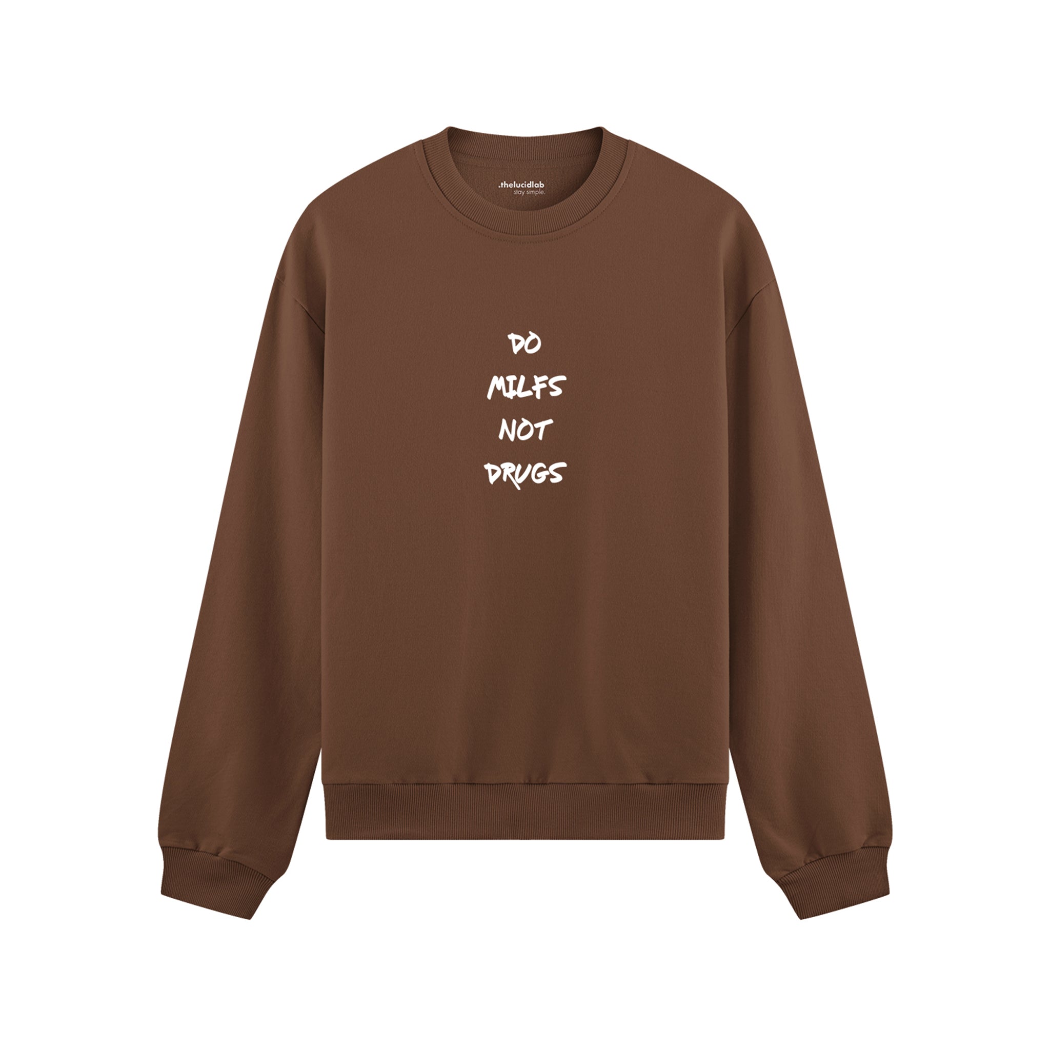 Do MILFs Oversize Sweatshirt - Kahverengi - ön görünüm