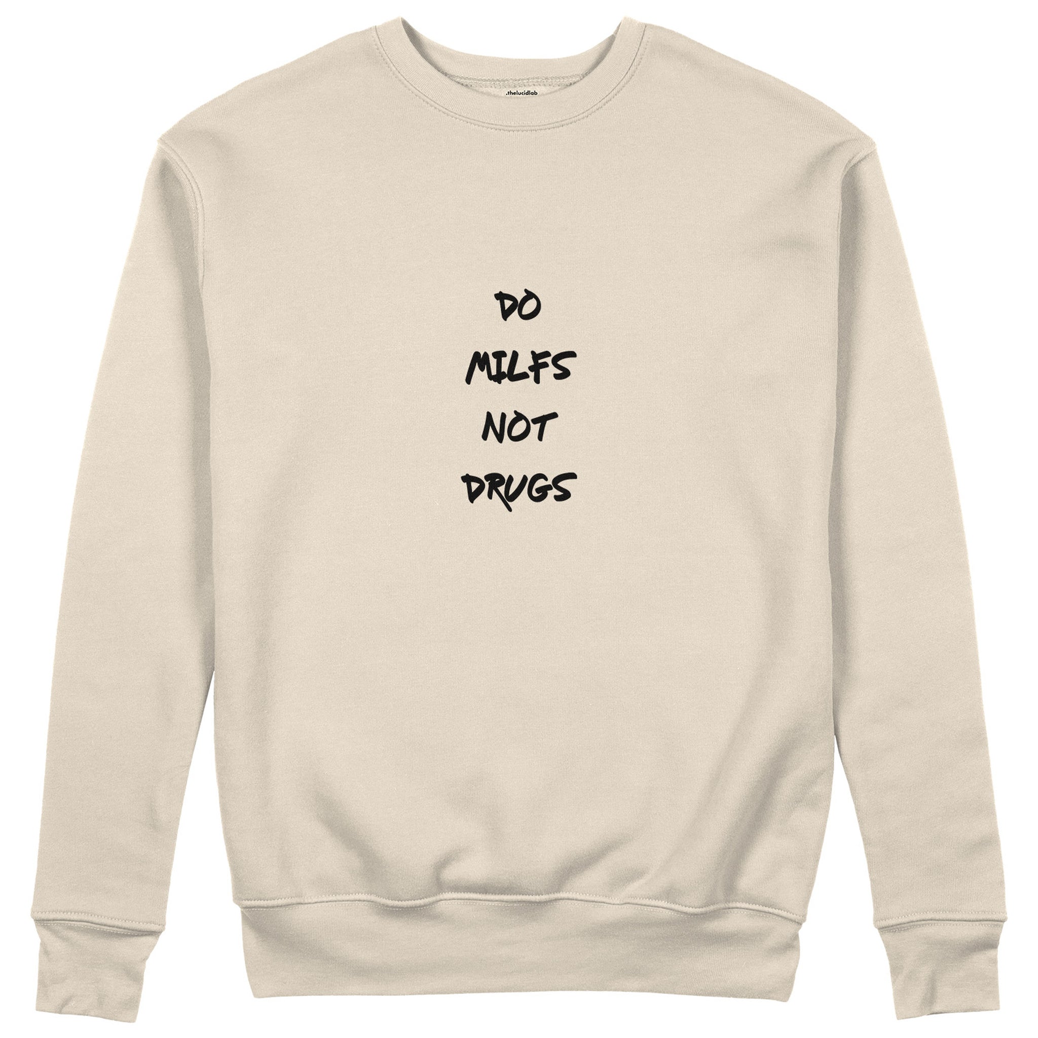 Do MILFs Sweatshirt - Bej - ön görünüm