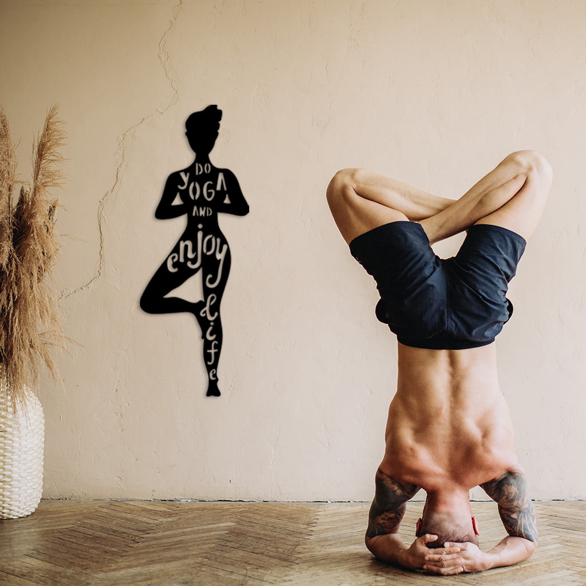 Do Yoga Enjoy Life - Metal Tablo
