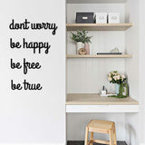Don’t Worry - Metal Duvar Yazısı