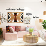 Don’t Worry - Metal Duvar Yazısı