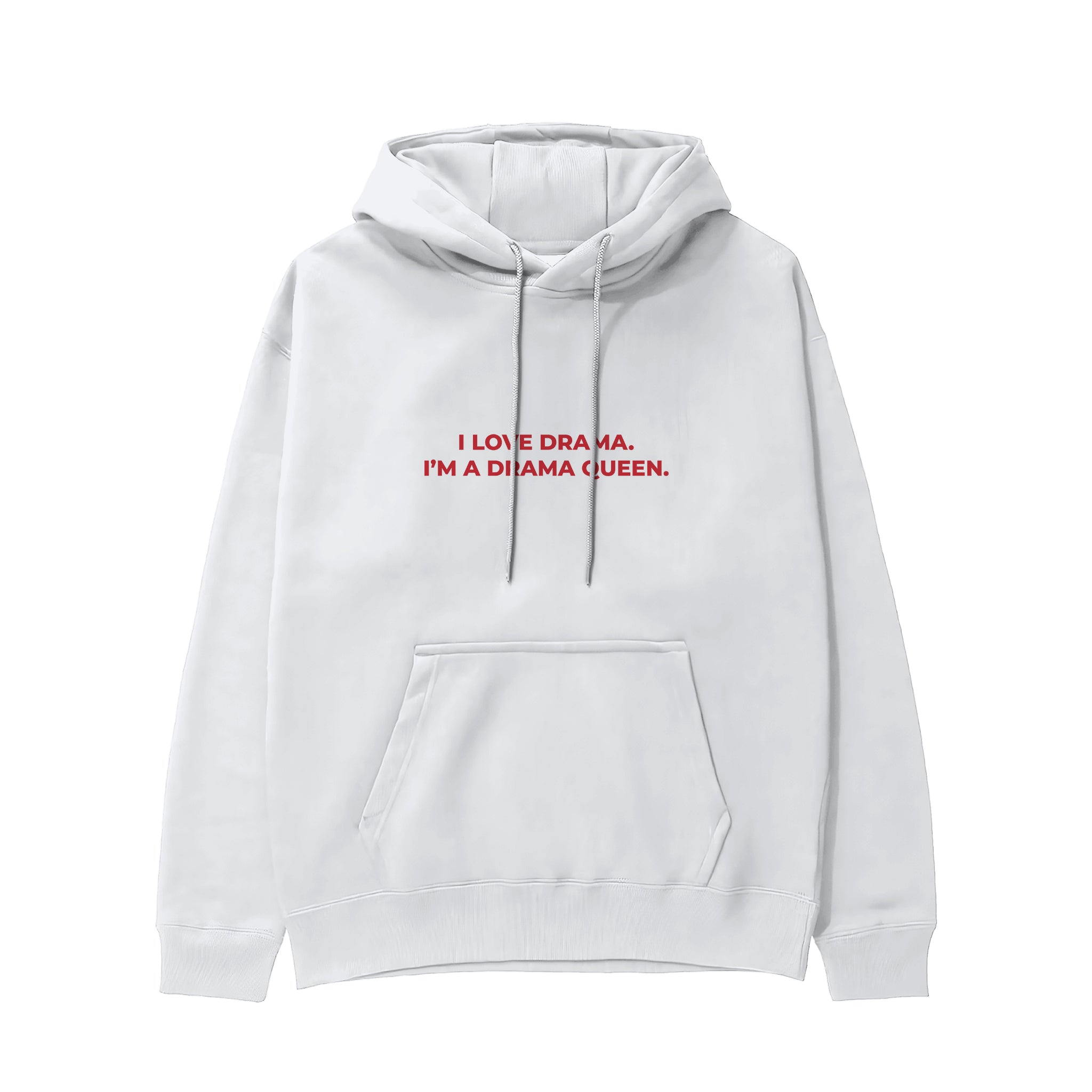 Drama Queen Hoodie - Beyaz - ön görünüm