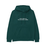Drama Queen Hoodie - Koyu Yeşil - ön görünüm