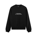 Drama Queen Oversize Sweatshirt - Siyah - ön görünüm