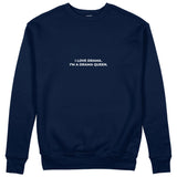 Drama Queen Sweatshirt - Lacivert - ön görünüm