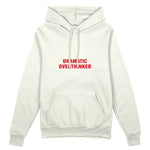 Dramatic Overthinker Oversize Hoodie - Beyaz - ön görünüm