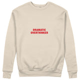 Dramatic Overthinker Sweatshirt - Bej - ön görünüm