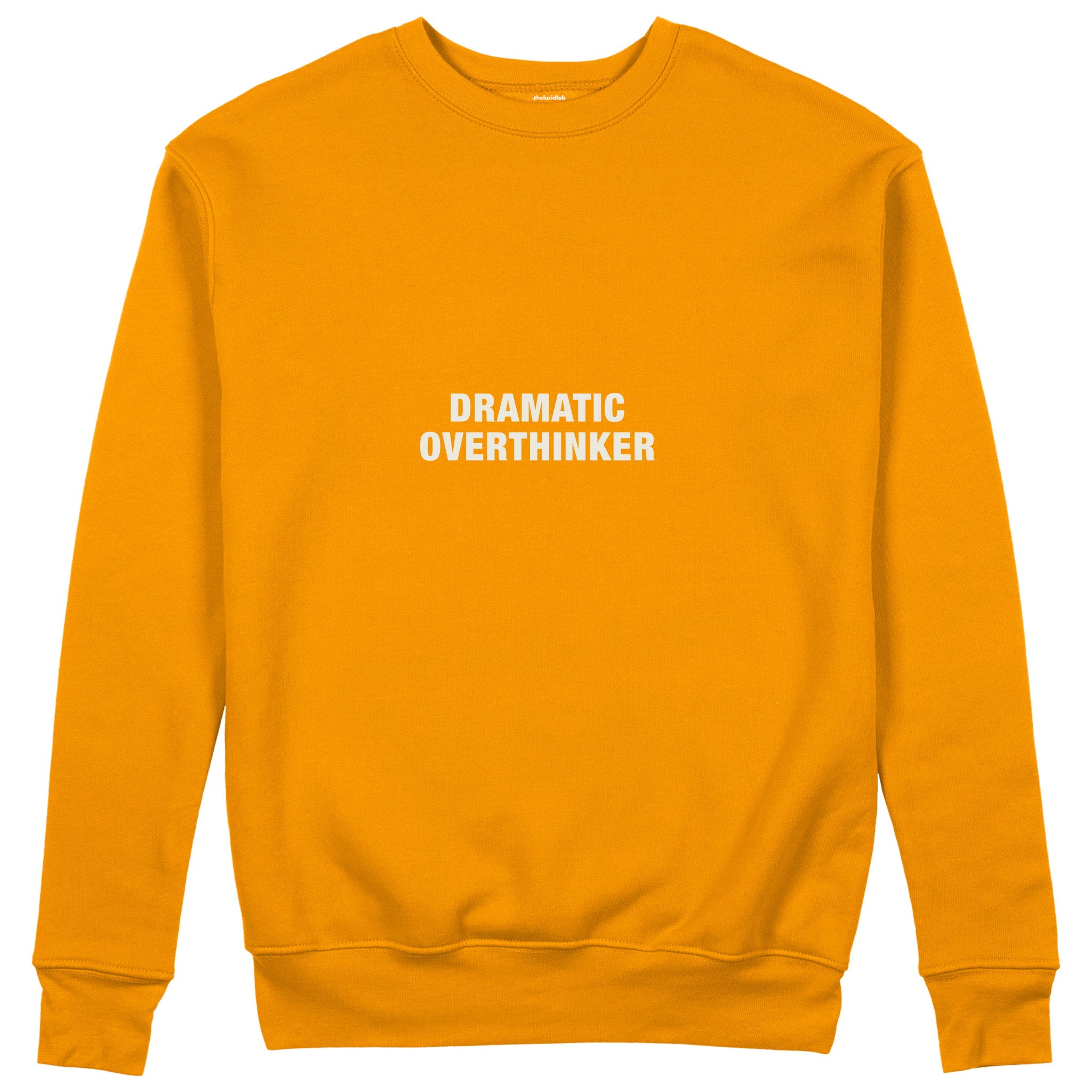 Dramatic Overthinker Sweatshirt - Turuncu - ön görünüm