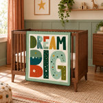 Dream Big Polar Bebek Battaniyesi – beşikte görünüm