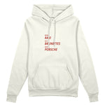 Drink Date Drive Oversize Hoodie - Beyaz - ön görünüm