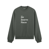 Drink Date Drive Oversize Sweatshirt - Antrasit - ön görünüm