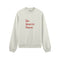 Drink Date Drive Oversize Sweatshirt - Beyaz - ön görünüm