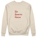 Drink Date Drive Sweatshirt - Bej - ön görünüm