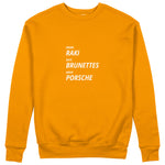 Drink Date Drive Sweatshirt - Turuncu - ön görünüm