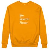 Drink Date Drive Sweatshirt - Turuncu - ön görünüm
