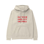 Eat Your Girl Out Hoodie - Krem - ön görünüm