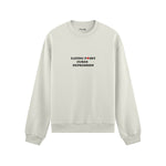 Eating Pussy Cures Depression Oversize Sweatshirt - Beyaz - ön görünüm