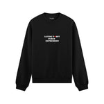 Eating Pussy Cures Depression Oversize Sweatshirt - Siyah - ön görünüm