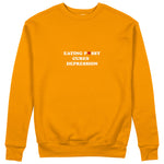 Eating Pussy Cures Depression Sweatshirt - Turuncu - ön görünüm