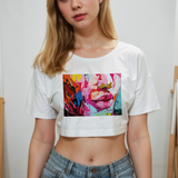 Lips Crop Tişört
