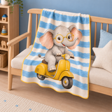 Elephant Express Polar Bebek Battaniyesi — Çapraz görünüm