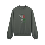 End And King Oversize Sweatshirt — Antrasit — Ön görünüm