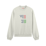 End And King Oversize Sweatshirt — Beyaz — Ön görünüm