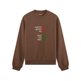 End And King Oversize Sweatshirt — Kahverengi — Ön görünüm